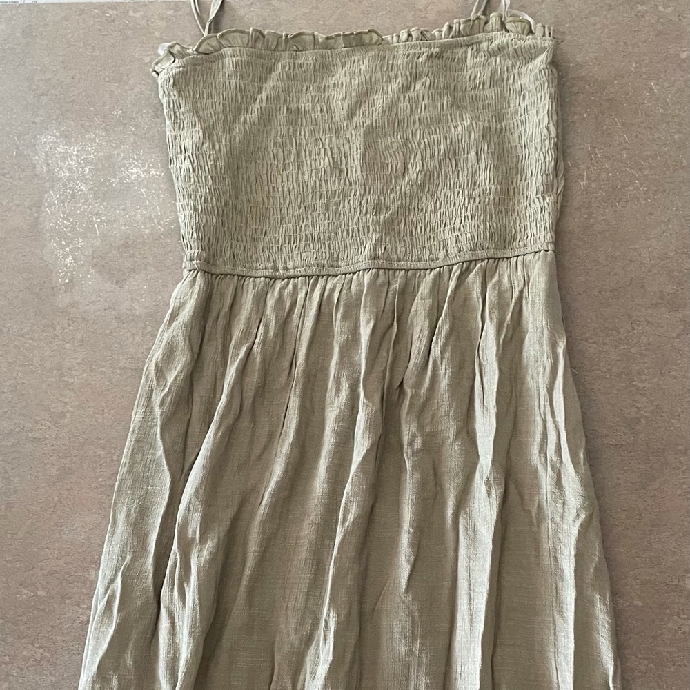 Entro Smoked/Tiered Ruffle Dress- Medium
